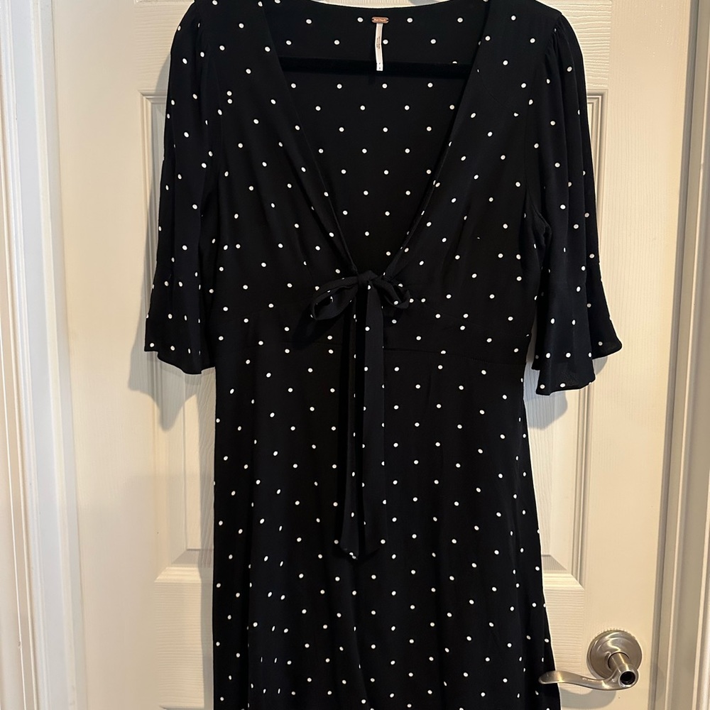 Free people black and white polkadot, free people dress